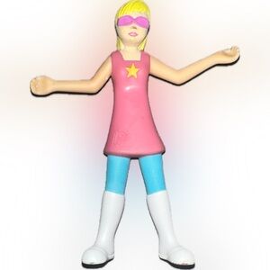 2009 Burger King Mattel Polly Pocket 3 1/2" Tall Plastic Toy Figure 4877